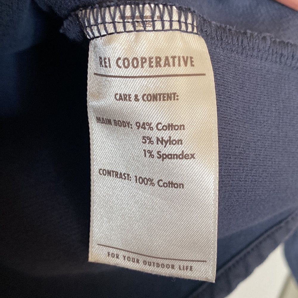 REI Cooperative Men’s Navy Snap Button Pullover Sweater Size M - Picture 4 of 4